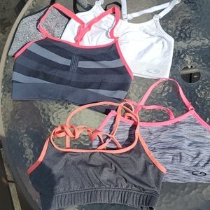 Lot of 5 champion sports bras